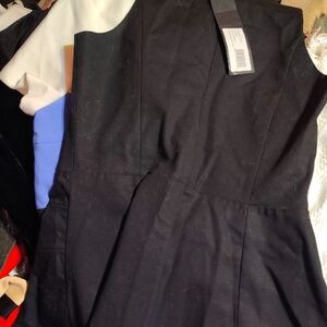 Halston Heritage Black High-Low Dress